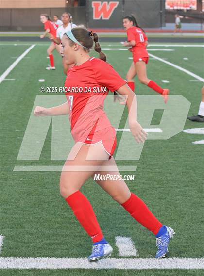 Thumbnail 1 in The Woodlands vs Aldine (UIL 6A D1 Soccer Bi-District) photogallery.