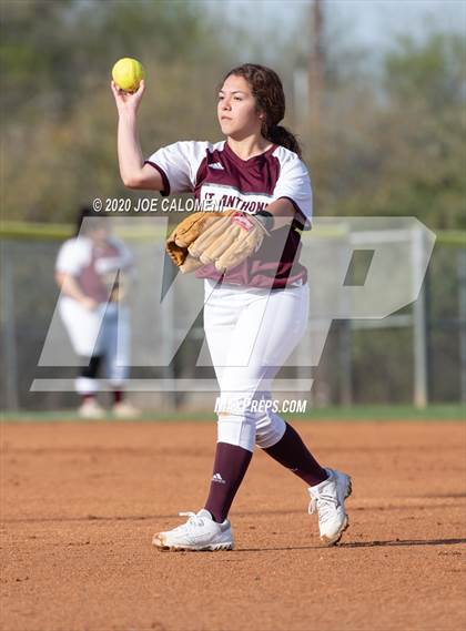Thumbnail 1 in St. Anthony vs Lee [Robert E.] (NEISD Softball Tournament) photogallery.