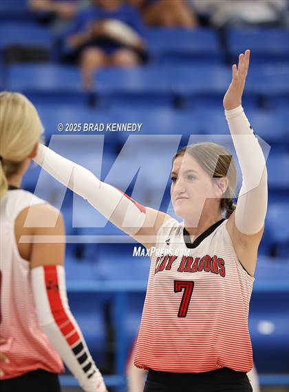 Thumbnail 2 in Lovelady Vs Shelbyville (Beckville Volleyball Classic) photogallery.
