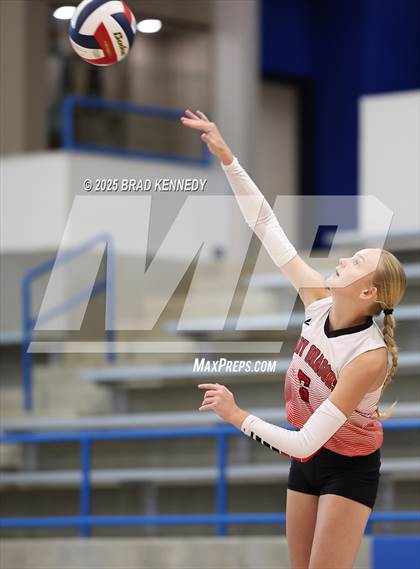 Thumbnail 2 in Lovelady Vs Shelbyville (Beckville Volleyball Classic) photogallery.