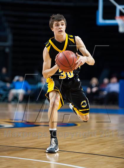 Thumbnail 1 in Shining Mountain vs. Caliche (CHSAA 1A Final Four) photogallery.