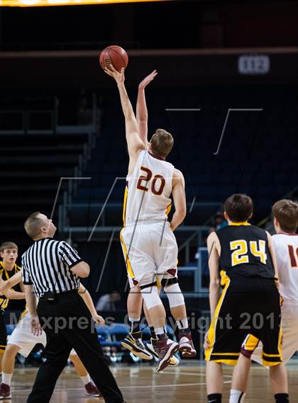 Thumbnail 3 in Shining Mountain vs. Caliche (CHSAA 1A Final Four) photogallery.
