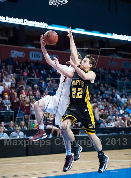 Thumbnail 1 in Shining Mountain vs. Caliche (CHSAA 1A Final Four) photogallery.