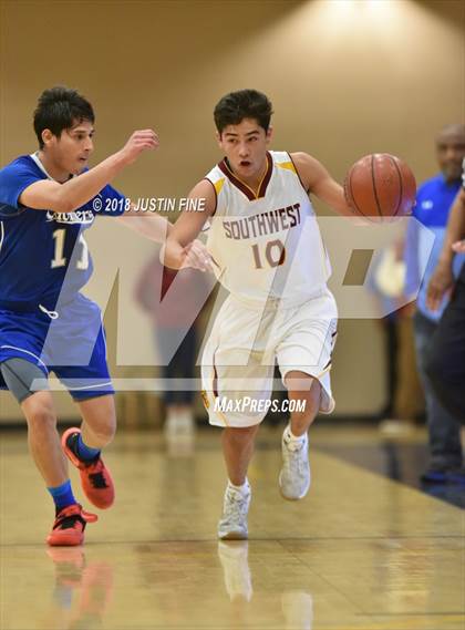 Thumbnail 2 in Southwest SD vs. San Diego Academy (CIF SDS D5 Final) photogallery.