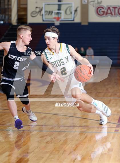 Thumbnail 2 in Pius X vs. Lincoln Northeast (HAC Tournament) photogallery.
