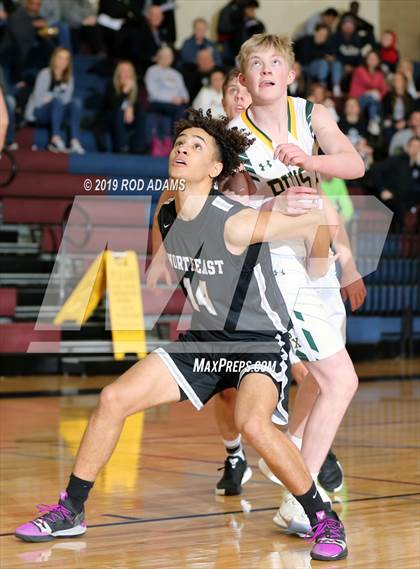 Thumbnail 2 in Pius X vs. Lincoln Northeast (HAC Tournament) photogallery.