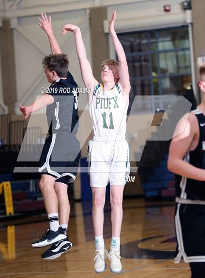 Thumbnail 3 in Pius X vs. Lincoln Northeast (HAC Tournament) photogallery.
