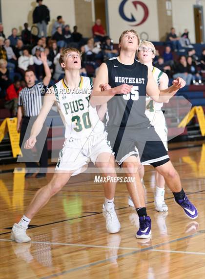 Thumbnail 2 in Pius X vs. Lincoln Northeast (HAC Tournament) photogallery.