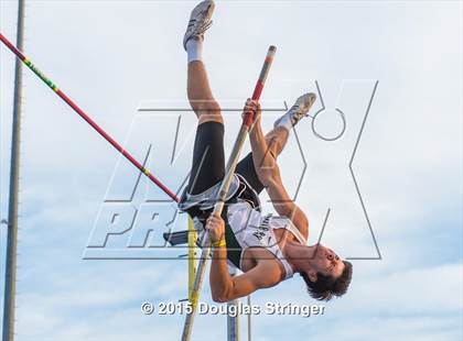 Thumbnail 3 in CIF State Track and Field Championships (Boys Pole Vault Qualifications) photogallery.