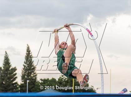 Thumbnail 1 in CIF State Track and Field Championships (Boys Pole Vault Qualifications) photogallery.