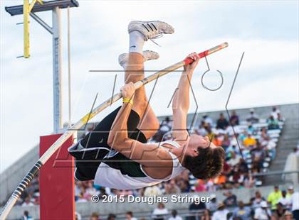 Thumbnail 1 in CIF State Track and Field Championships (Boys Pole Vault Qualifications) photogallery.