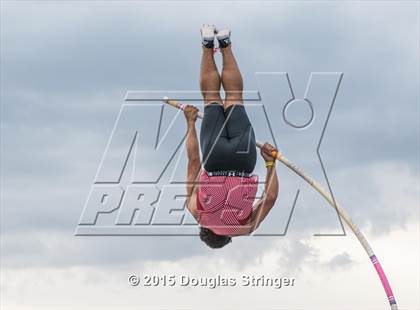 Thumbnail 2 in CIF State Track and Field Championships (Boys Pole Vault Qualifications) photogallery.