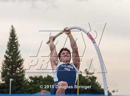 Thumbnail 3 in CIF State Track and Field Championships (Boys Pole Vault Qualifications) photogallery.