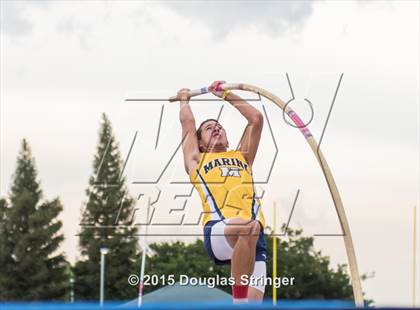 Thumbnail 1 in CIF State Track and Field Championships (Boys Pole Vault Qualifications) photogallery.
