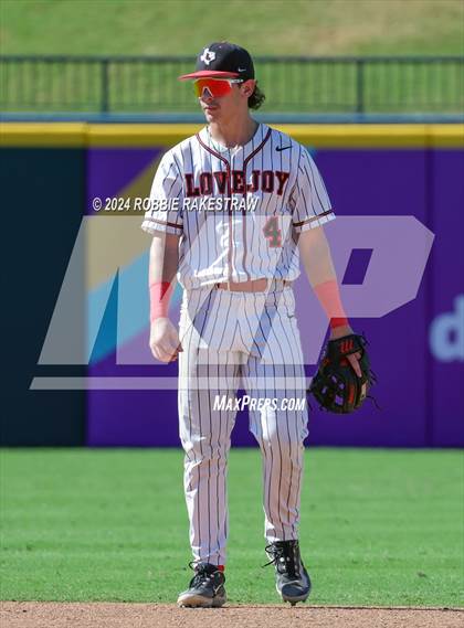 Thumbnail 3 in Lovejoy vs. Magnolia West (UIL 5A Baseball Semifinal) photogallery.