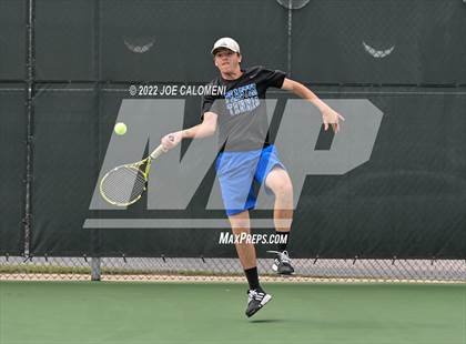 Thumbnail 3 in Peaster vs Wall (UIL 3A Boys Doubles State Finals) photogallery.