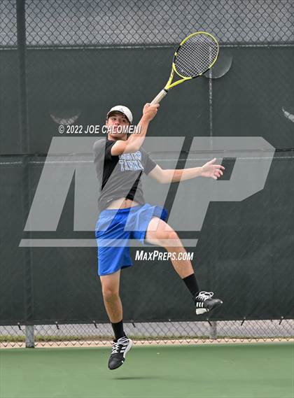 Thumbnail 3 in Peaster vs Wall (UIL 3A Boys Doubles State Finals) photogallery.