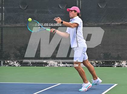 Thumbnail 1 in Peaster vs Wall (UIL 3A Boys Doubles State Finals) photogallery.