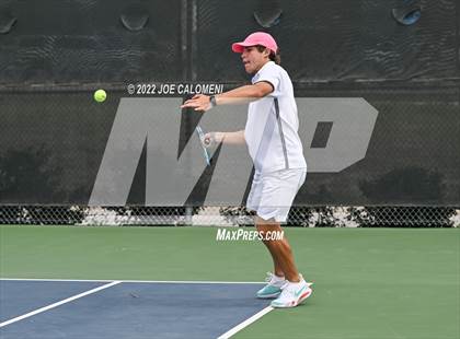 Thumbnail 2 in Peaster vs Wall (UIL 3A Boys Doubles State Finals) photogallery.