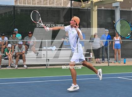 Thumbnail 1 in Peaster vs Wall (UIL 3A Boys Doubles State Finals) photogallery.