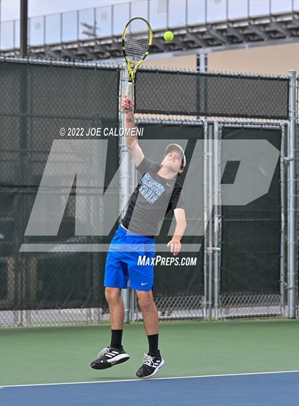 Thumbnail 2 in Peaster vs Wall (UIL 3A Boys Doubles State Finals) photogallery.