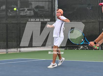 Thumbnail 2 in Peaster vs Wall (UIL 3A Boys Doubles State Finals) photogallery.