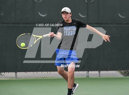 Thumbnail 1 in Peaster vs Wall (UIL 3A Boys Doubles State Finals) photogallery.