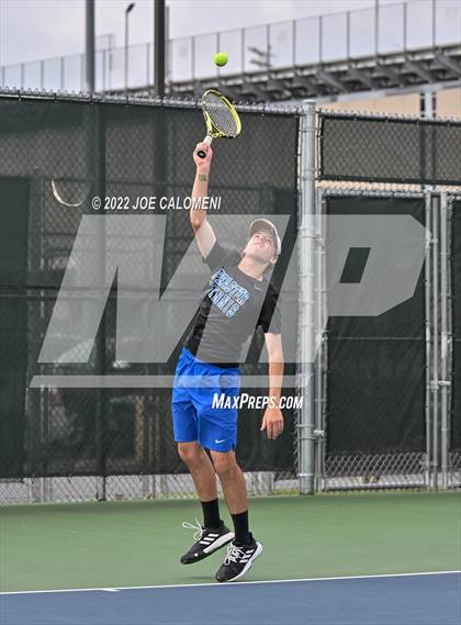Thumbnail 2 in Peaster vs Wall (UIL 3A Boys Doubles State Finals) photogallery.
