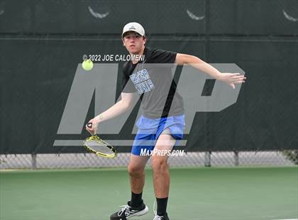 Thumbnail 2 in Peaster vs Wall (UIL 3A Boys Doubles State Finals) photogallery.