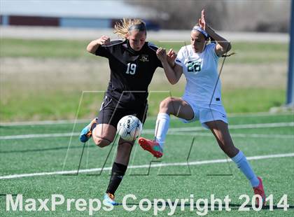Thumbnail 1 in St. Joseph's Academy vs. Fort  Zumwalt east (St. Louis Soccer Classic) photogallery.