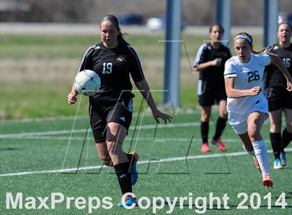 Thumbnail 3 in St. Joseph's Academy vs. Fort  Zumwalt east (St. Louis Soccer Classic) photogallery.