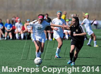 Thumbnail 3 in St. Joseph's Academy vs. Fort  Zumwalt east (St. Louis Soccer Classic) photogallery.