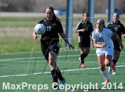 Thumbnail 2 in St. Joseph's Academy vs. Fort  Zumwalt east (St. Louis Soccer Classic) photogallery.