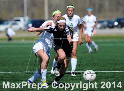 Thumbnail 2 in St. Joseph's Academy vs. Fort  Zumwalt east (St. Louis Soccer Classic) photogallery.