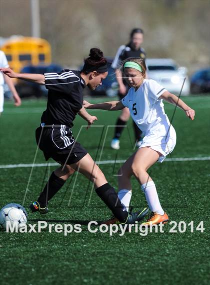 Thumbnail 2 in St. Joseph's Academy vs. Fort  Zumwalt east (St. Louis Soccer Classic) photogallery.