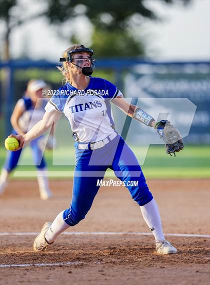 Thumbnail 1 in Frontier @ Madera (CIF CS Softball Championships-Division 2) photogallery.