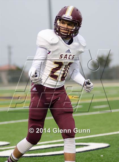 Thumbnail 2 in San Antonio Christian @ Prestonwood Christian (TAPPS Division 1 Round 1 Playoff) photogallery.