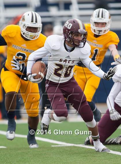 Thumbnail 1 in San Antonio Christian @ Prestonwood Christian (TAPPS Division 1 Round 1 Playoff) photogallery.