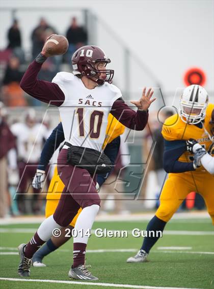 Thumbnail 2 in San Antonio Christian @ Prestonwood Christian (TAPPS Division 1 Round 1 Playoff) photogallery.