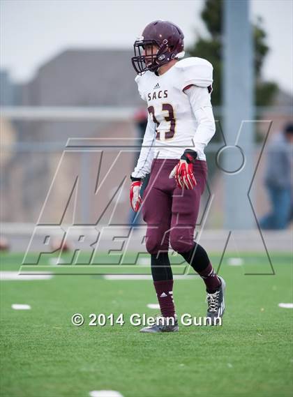Thumbnail 2 in San Antonio Christian @ Prestonwood Christian (TAPPS Division 1 Round 1 Playoff) photogallery.