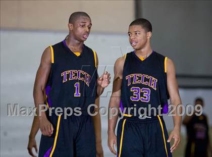 Thumbnail 2 in Jordan vs. Oakland Tech  (Modesto Christian Holiday Hoops)  photogallery.