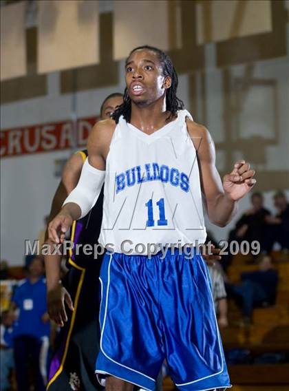 Thumbnail 1 in Jordan vs. Oakland Tech  (Modesto Christian Holiday Hoops)  photogallery.