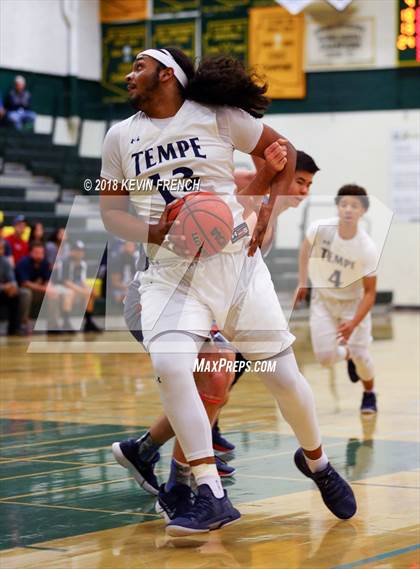 Thumbnail 2 in Tempe vs. Scottsdale Christian Academy (Holiday Invitational Tournament) photogallery.