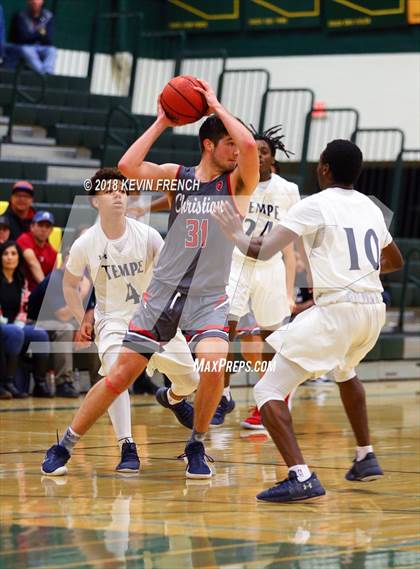 Thumbnail 3 in Tempe vs. Scottsdale Christian Academy (Holiday Invitational Tournament) photogallery.