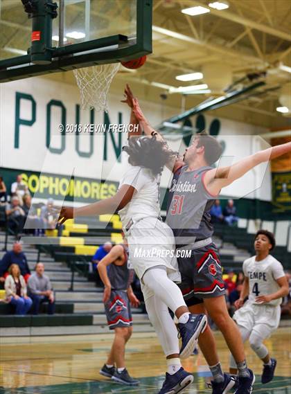 Thumbnail 1 in Tempe vs. Scottsdale Christian Academy (Holiday Invitational Tournament) photogallery.