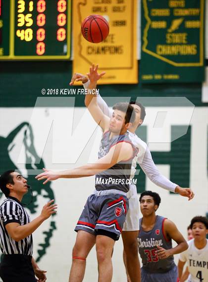 Thumbnail 2 in Tempe vs. Scottsdale Christian Academy (Holiday Invitational Tournament) photogallery.