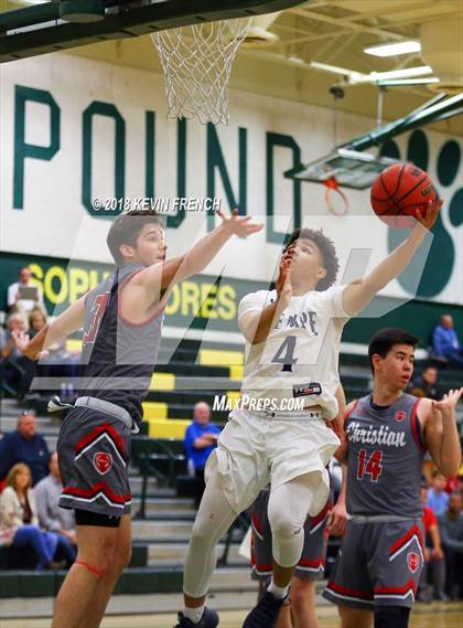 Thumbnail 2 in Tempe vs. Scottsdale Christian Academy (Holiday Invitational Tournament) photogallery.