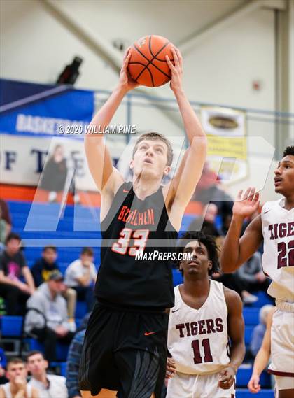 Thumbnail 1 in Kingston vs. Bethlehem Central (Officials vs Cancer Tournament) photogallery.