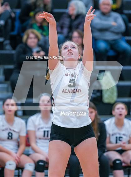 Thumbnail 2 in Bishop Blanchet vs. Holy Names Academy (WIAA 3A SeaKing District Tournament) photogallery.