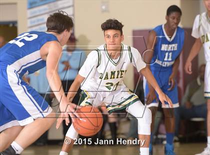 Thumbnail 2 in Damien vs. North Hollywood (MaxPreps Holiday Classic) photogallery.